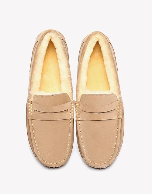 Australian Shepherd UGG Fashion Men Wool Moccasin