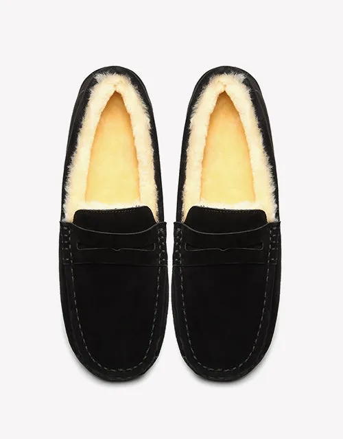 Australian Shepherd UGG Fashion Men Wool Moccasin
