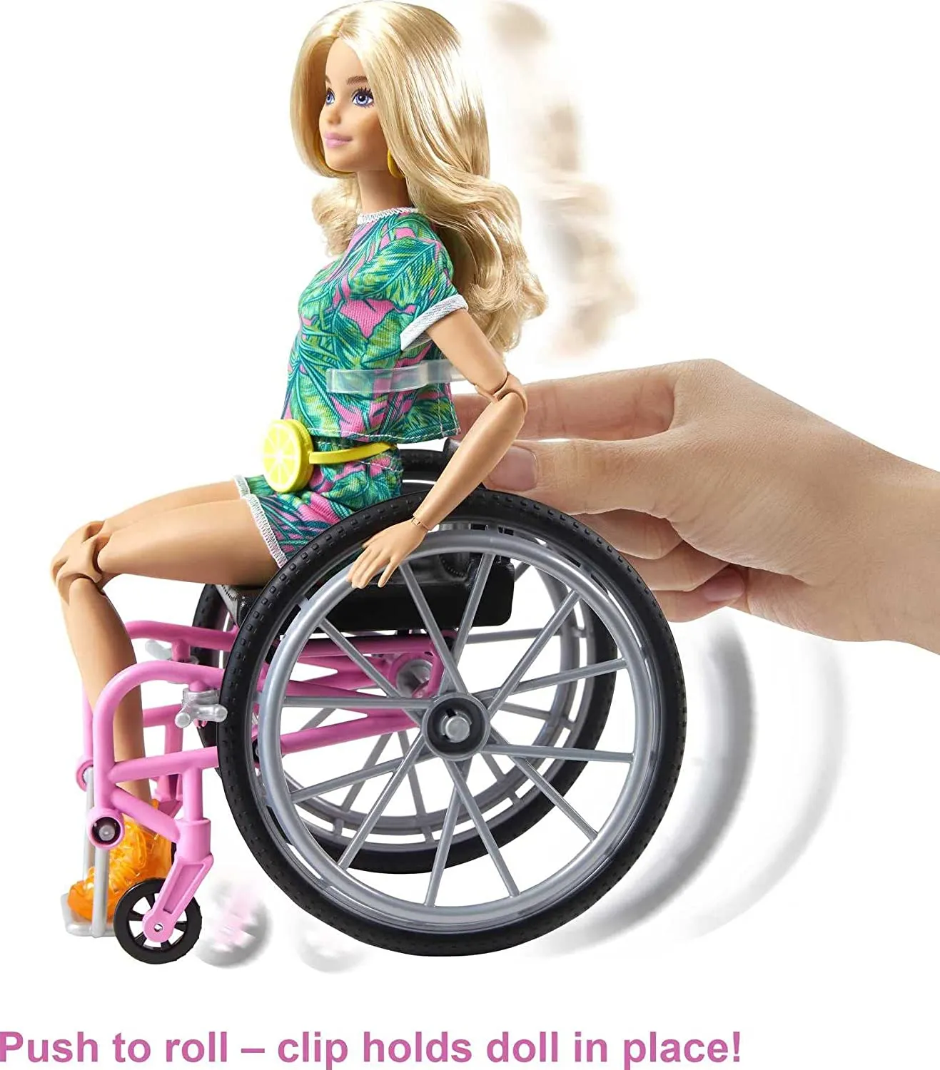 Barbie Fashionista Doll - 165 With Wheelchair And Long Blonde Hair