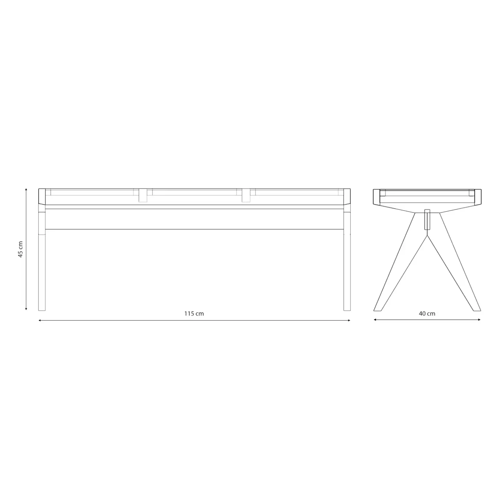 B.T.H. Flats 3 Seater | Bench