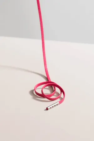 Cerise Pink | Flat Waxed Shoelaces