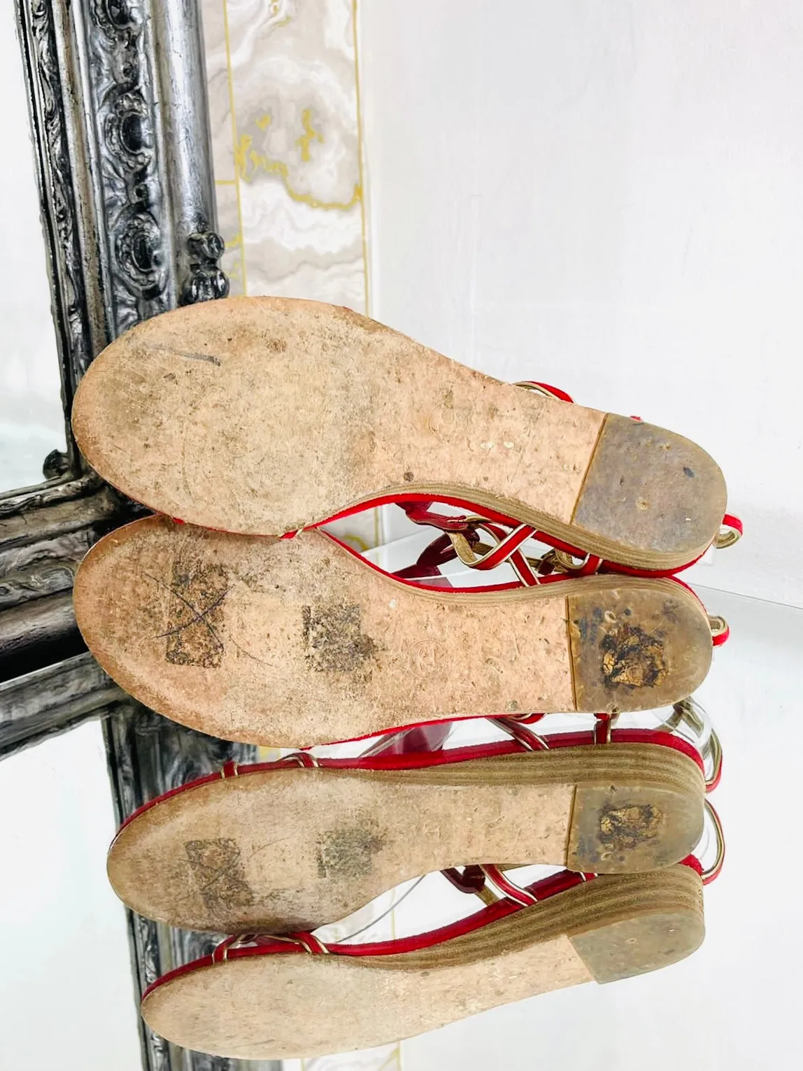 Chanel Suede Sandals. Size 37