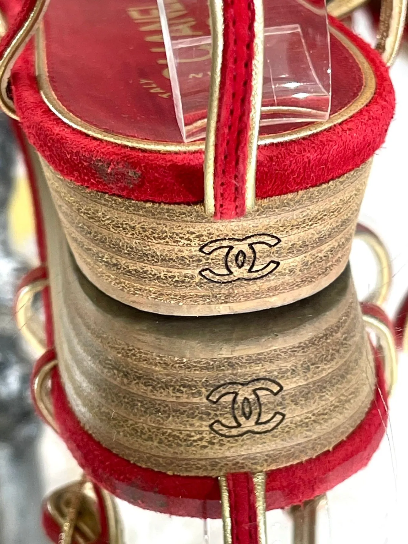 Chanel Suede Sandals. Size 37