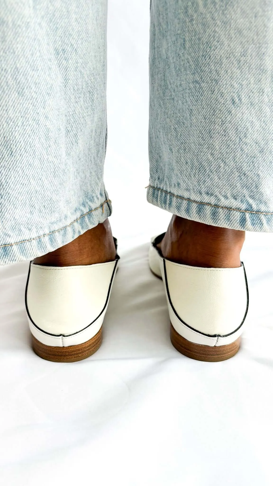 Chloe C Loafers in White Patent Leather