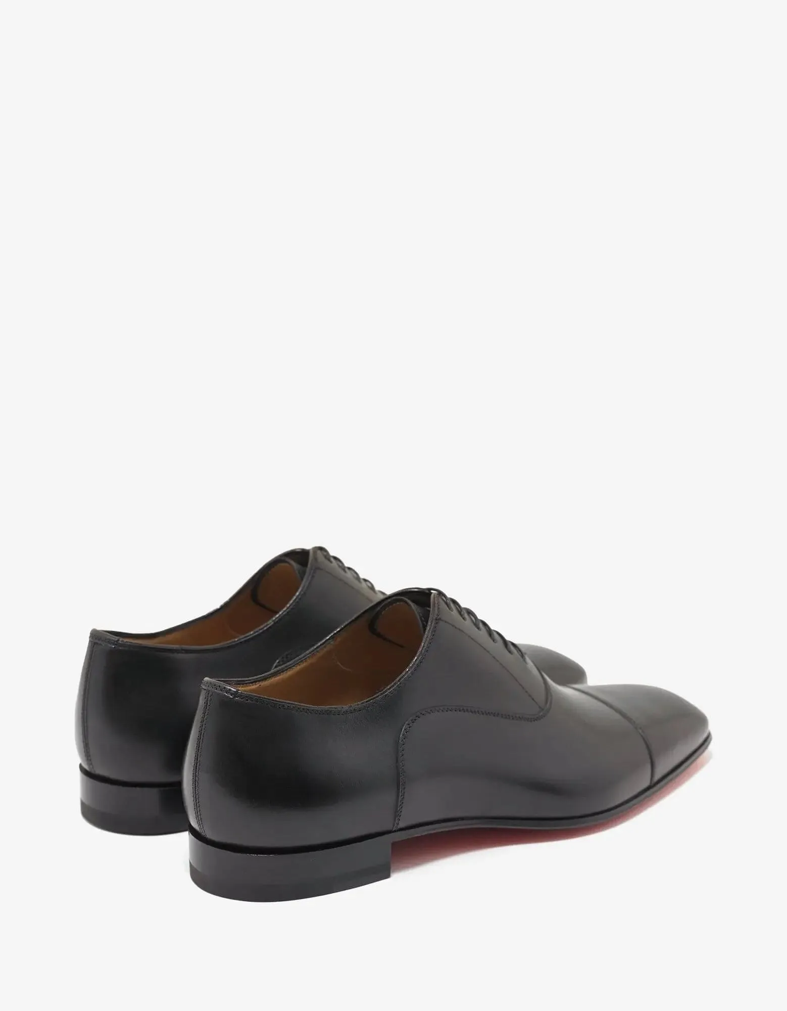 Christian Louboutin Greggo Black Leather Oxford Shoes -