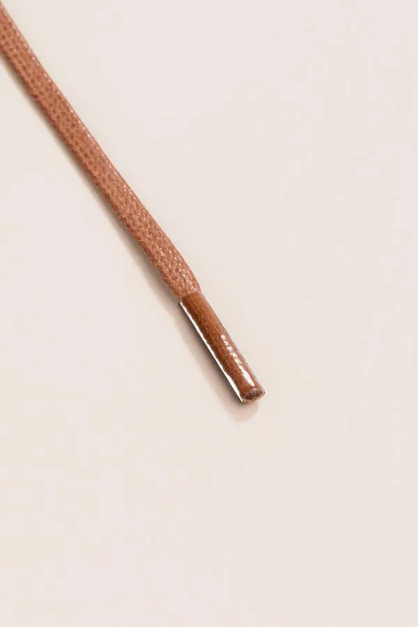 Coffee Brown | Flat Waxed Shoelaces