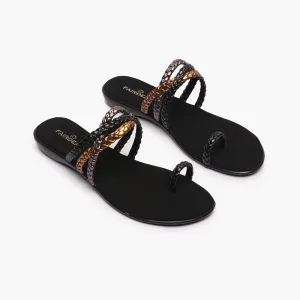 Criss Cross Braided Flats