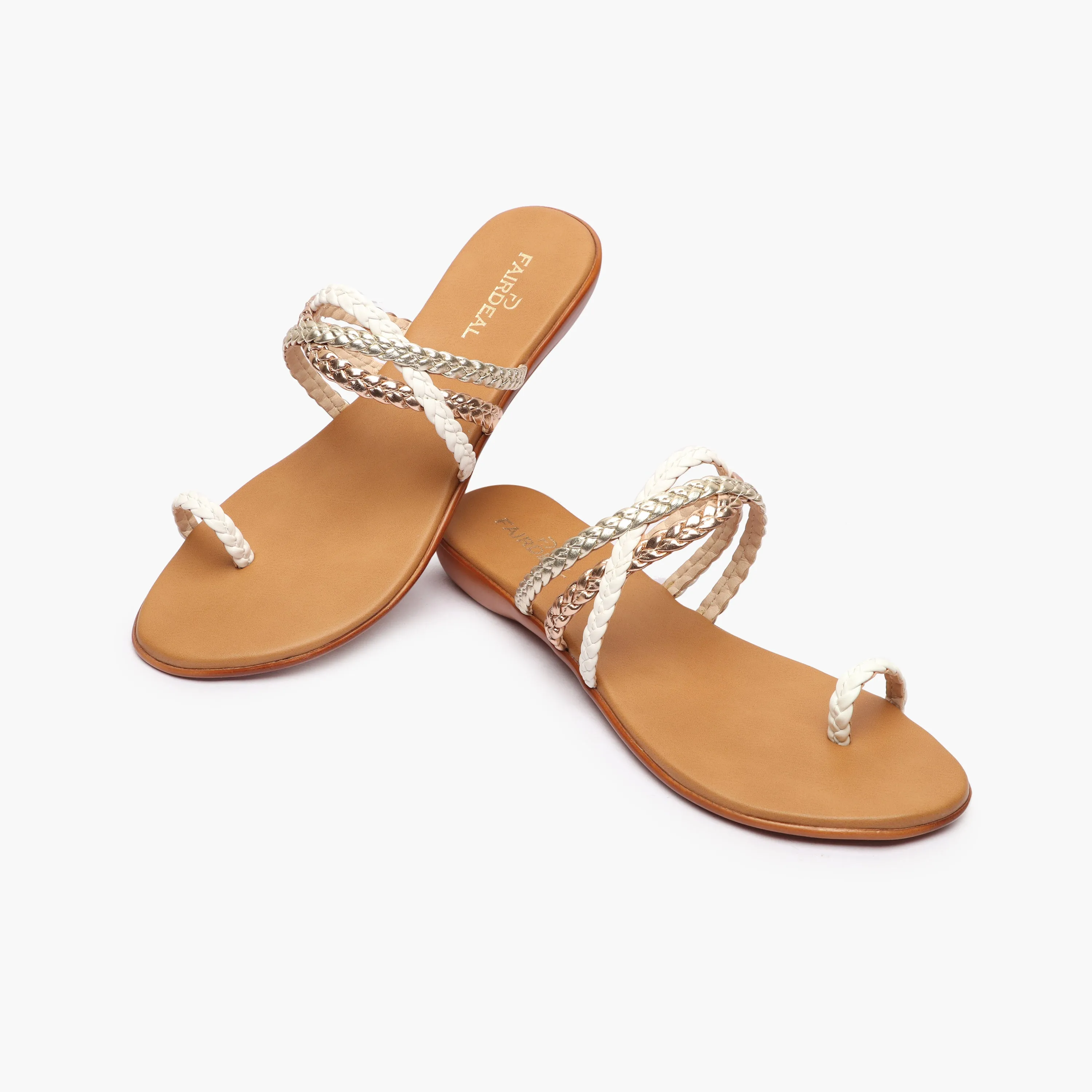 Criss Cross Braided Flats