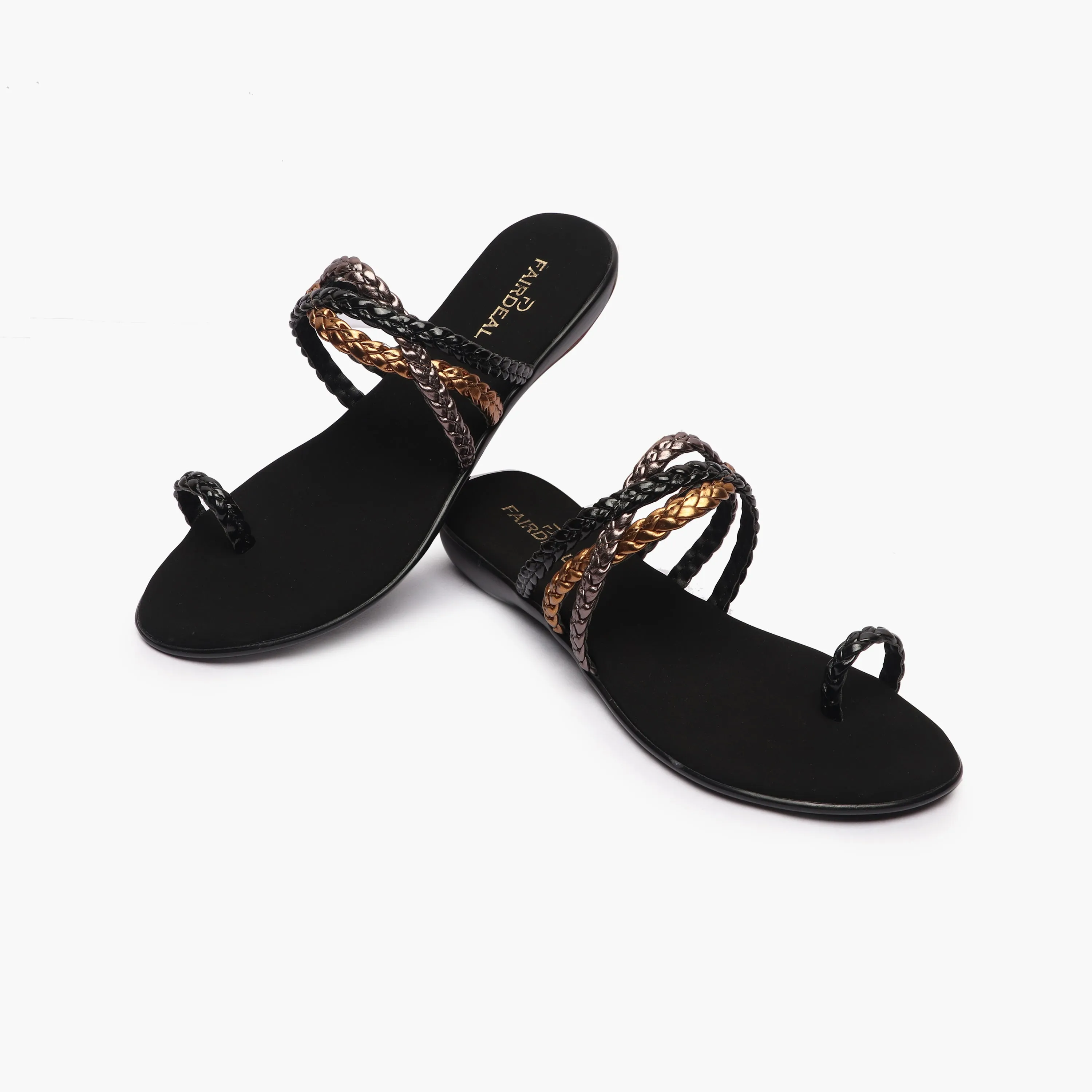 Criss Cross Braided Flats