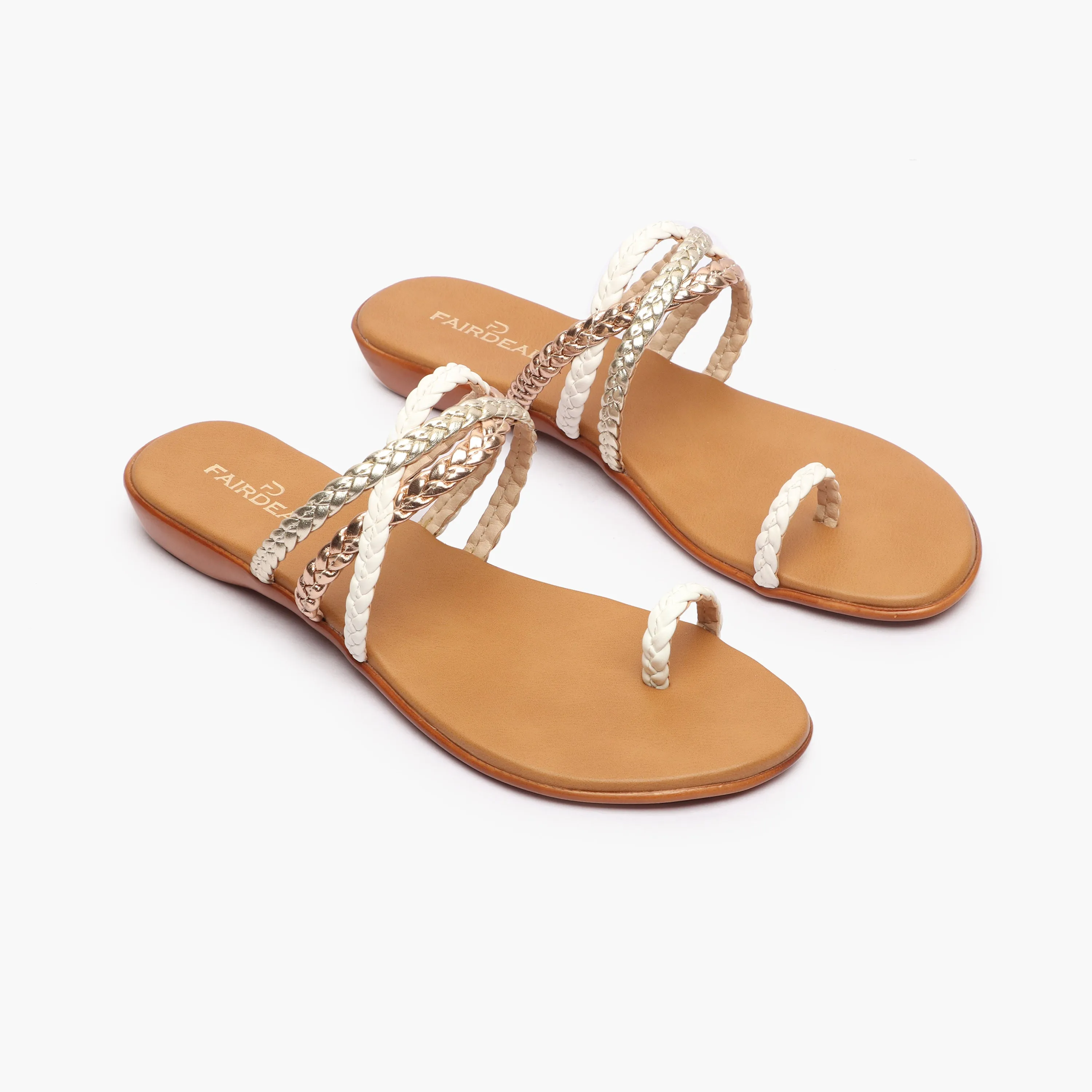Criss Cross Braided Flats