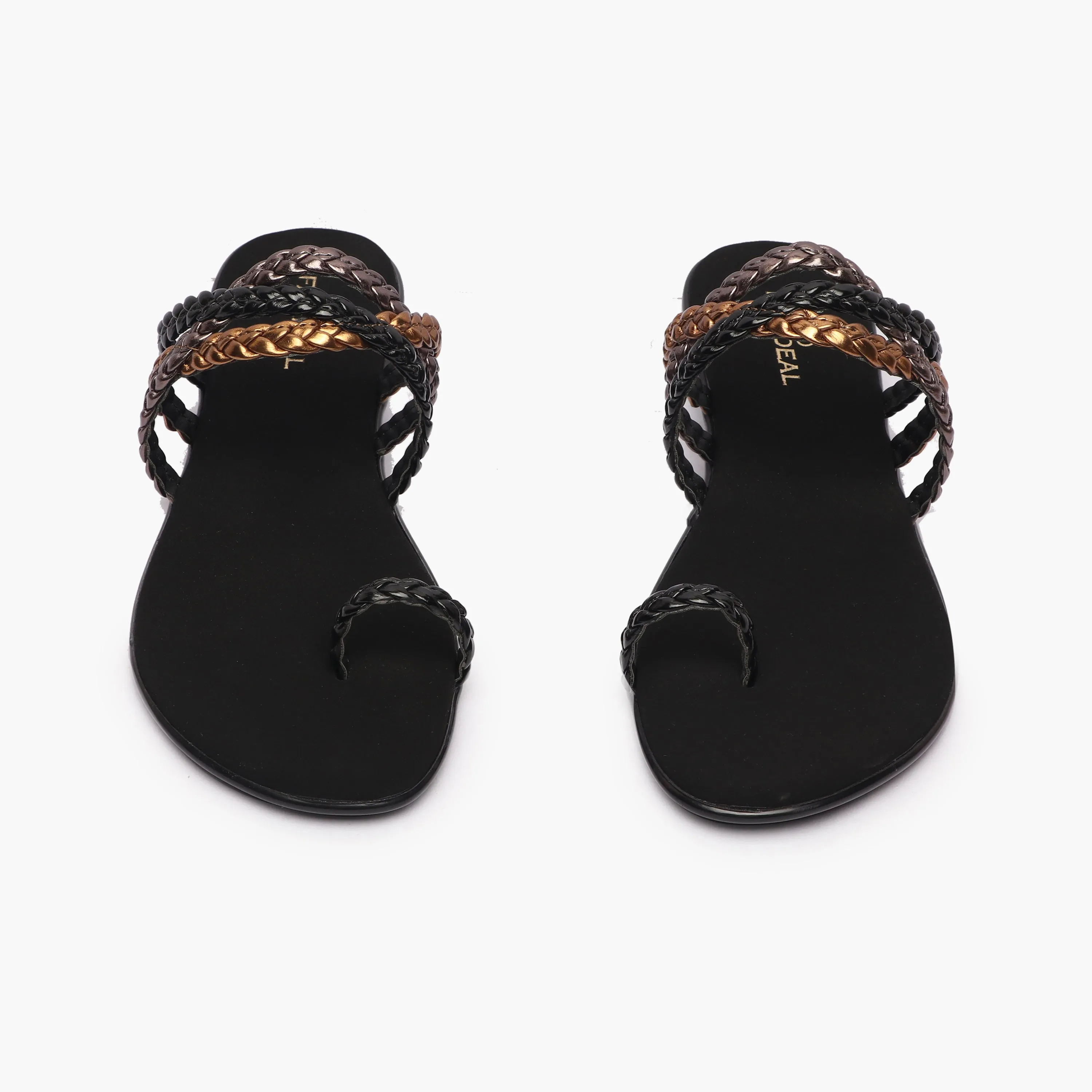 Criss Cross Braided Flats