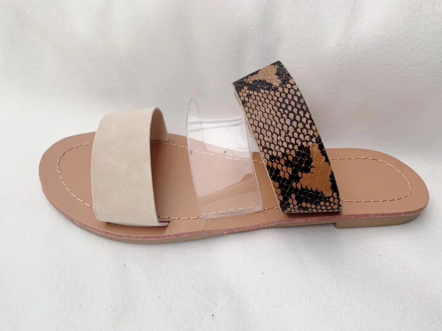 elveswallet Sewing Light Flat Slip On Slipper