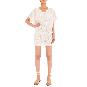 EMILY Off-White lace tunic