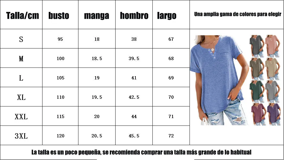 Fashion Solid Color Pocket Short Sleeve T-Shirt