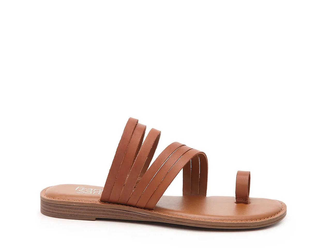Giuseppe Light Brown Leather Franco Sarto Sandal