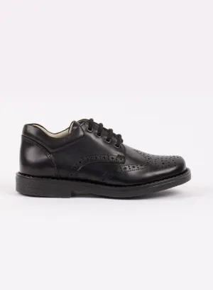 Hampton Classics Hamish School Shoes in Black