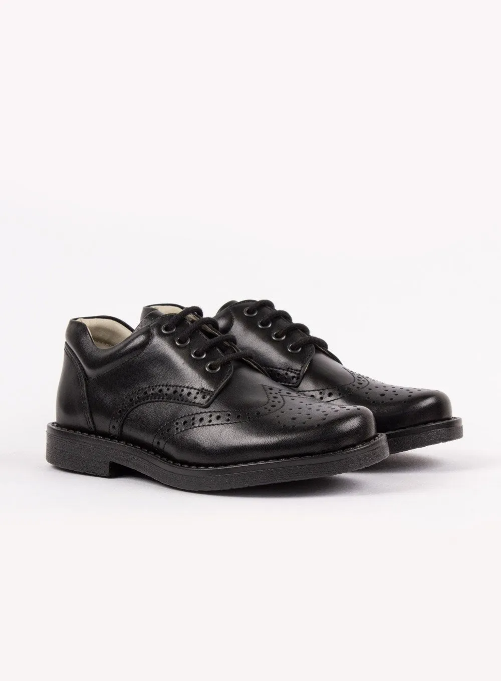 Hampton Classics Hamish School Shoes in Black