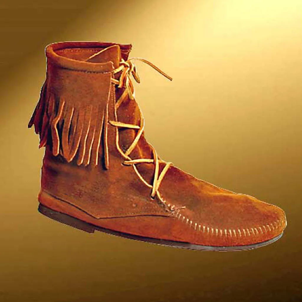 Low Boots with Fringe
