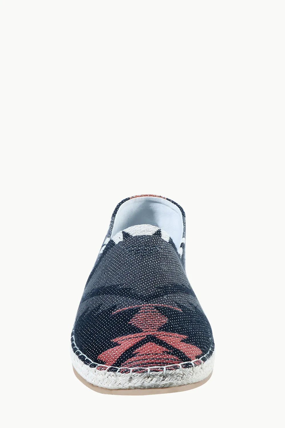 Mens Black Ditsy Jacquard Espadrilles