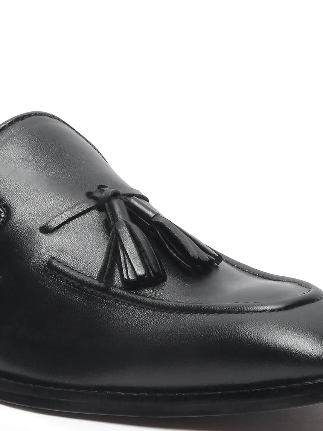 Men's Black Premium Italian Leather Moccasins