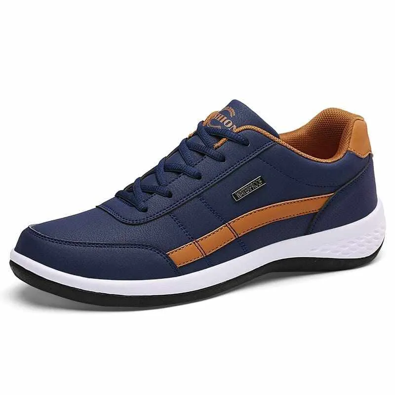 Men's Leather  Luxury Brand Casual Shoe/Sneakers Italian Breathable Leisure Male Footwear