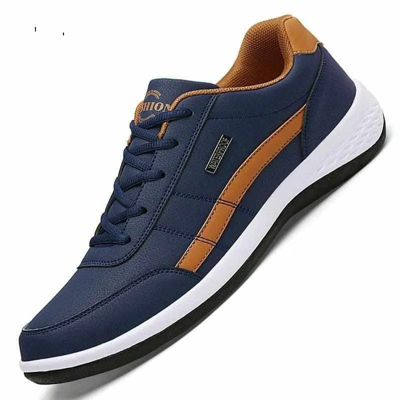 Men's Leather  Luxury Brand Casual Shoe/Sneakers Italian Breathable Leisure Male Footwear
