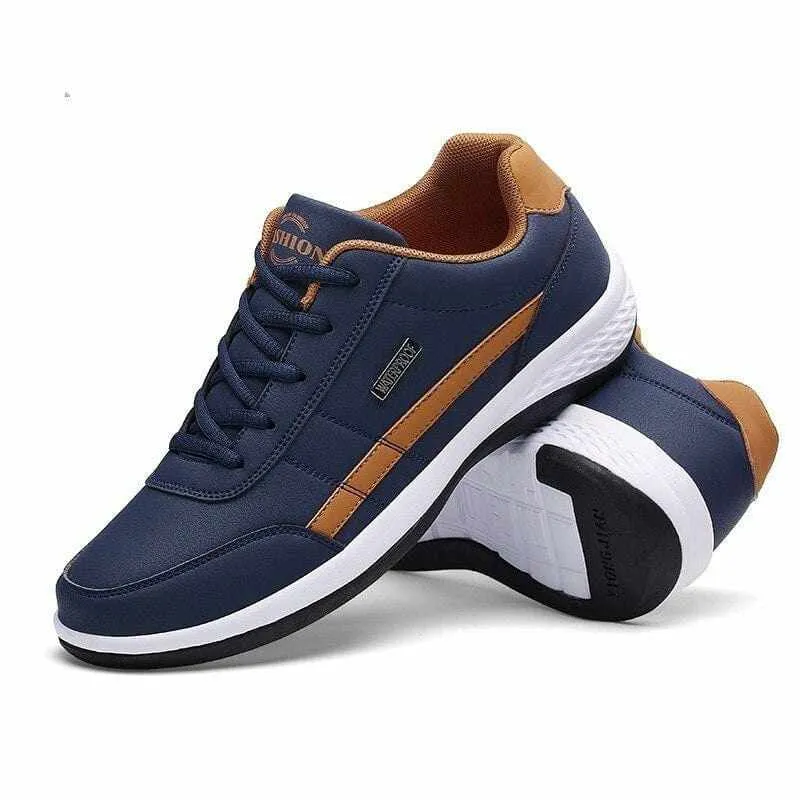 Men's Leather  Luxury Brand Casual Shoe/Sneakers Italian Breathable Leisure Male Footwear