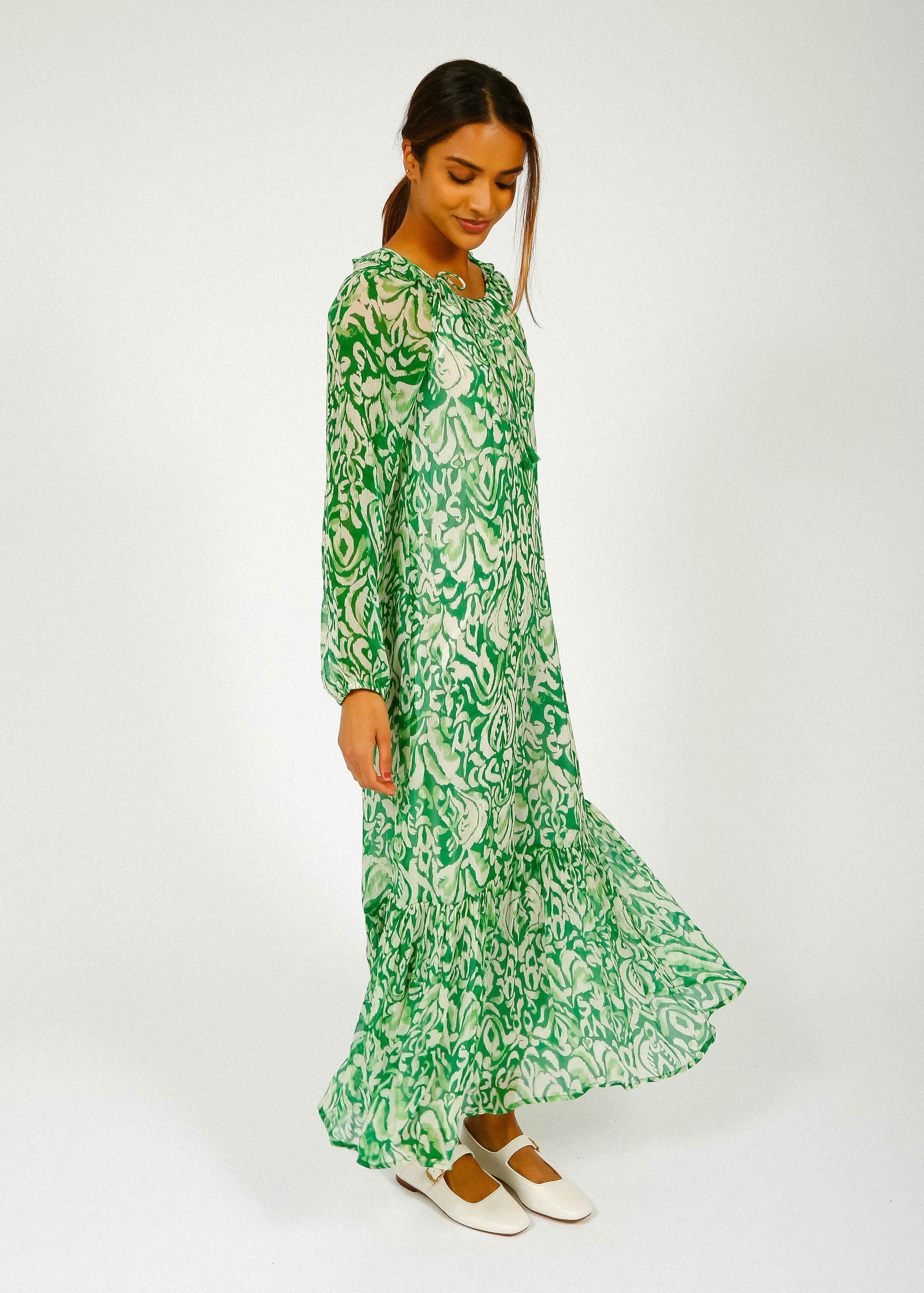 MOLIIN Courtney Dress in Irish Green