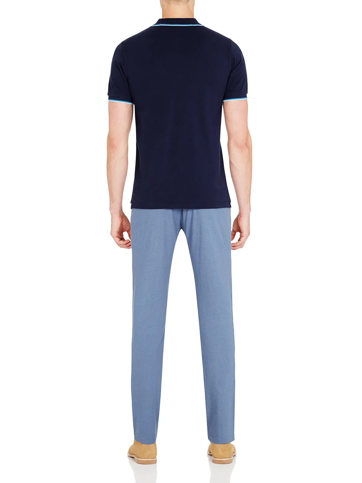 Narrow Leg Cotton Trousers