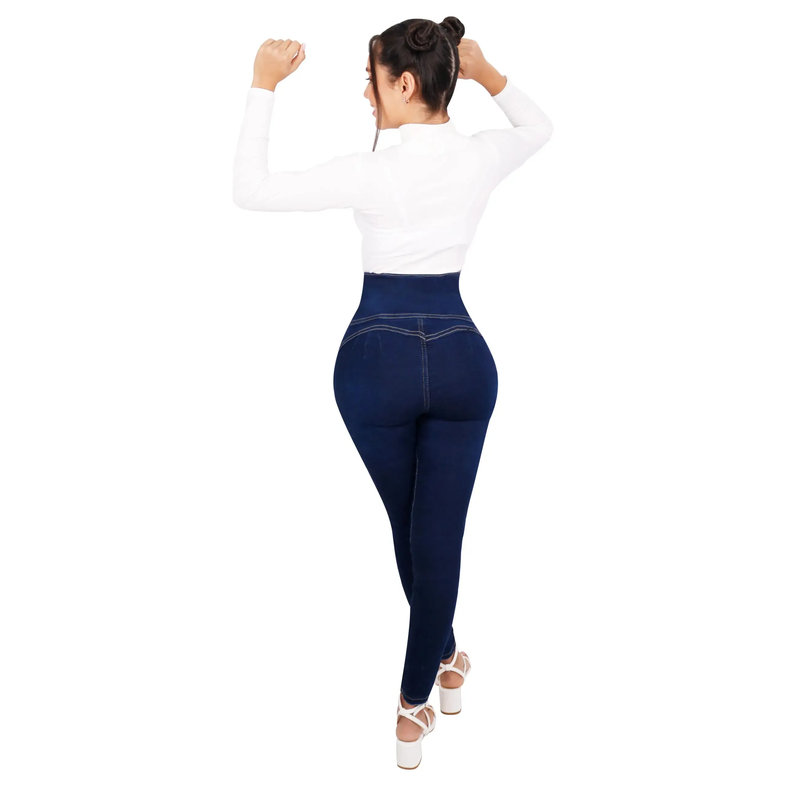 Sculpted Fit High-Waist Jeans