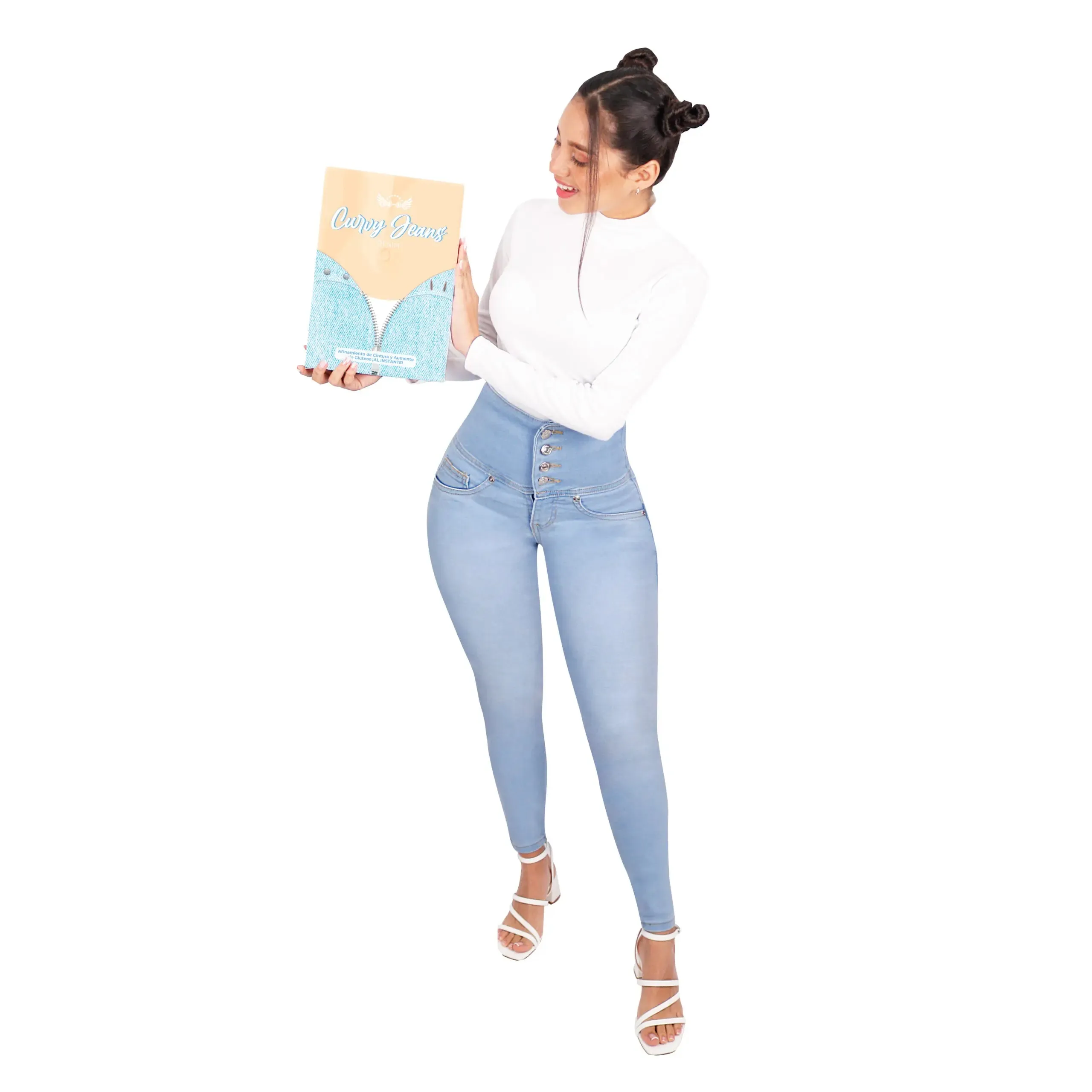 Sculpted Fit High-Waist Jeans