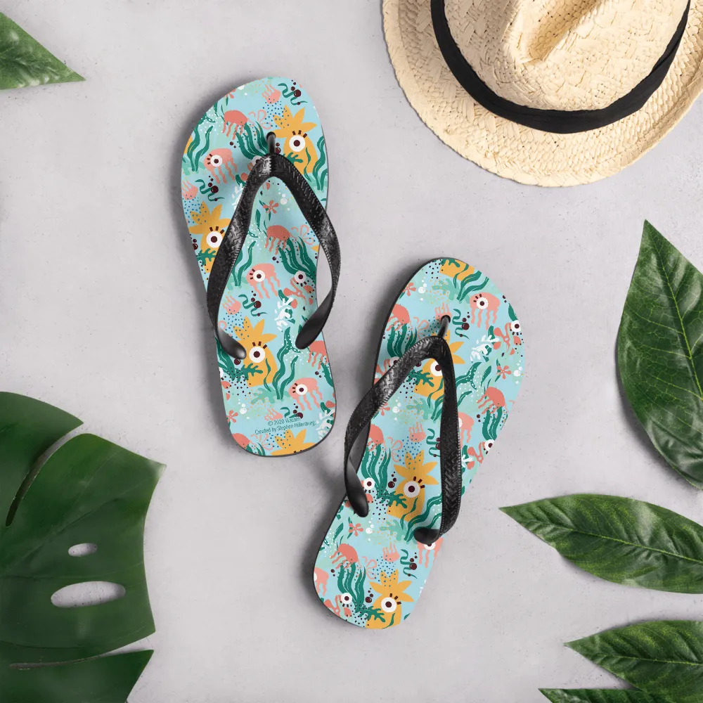 SpongeBob SquarePants Barnacle Blues Adult Flip Flops
