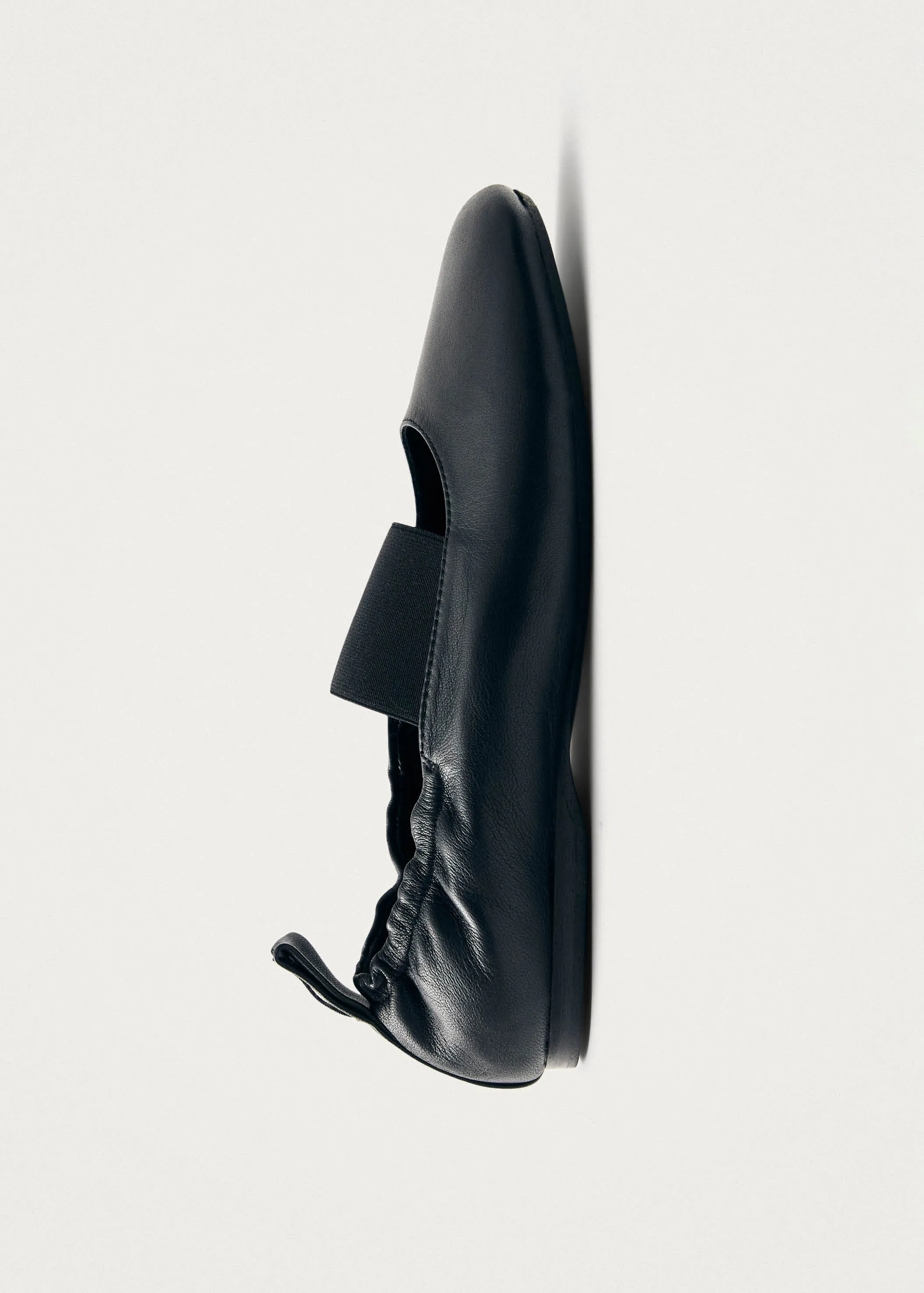Sutton Black Leather Ballet Flats