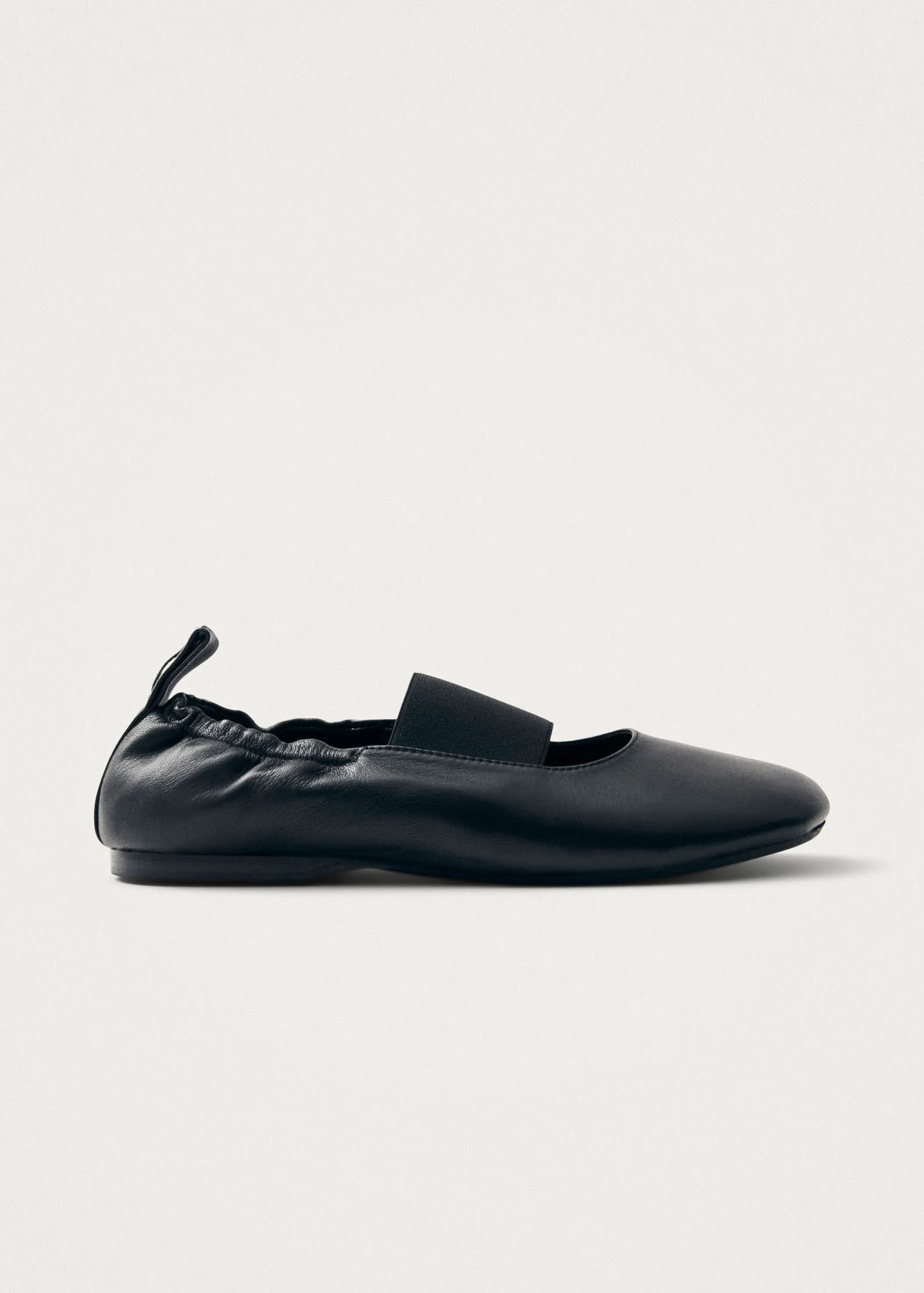 Sutton Black Leather Ballet Flats