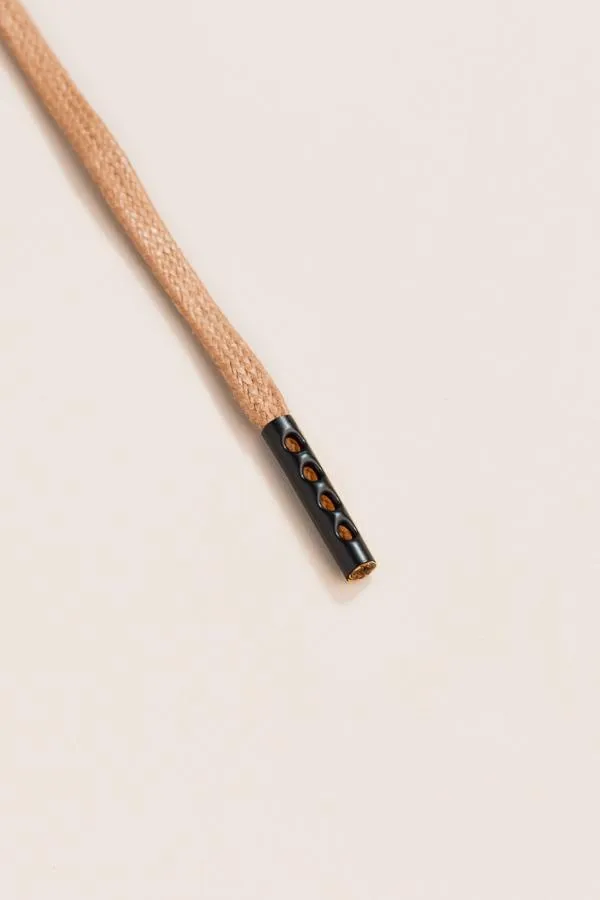 Taupe | Flat Waxed Shoelaces