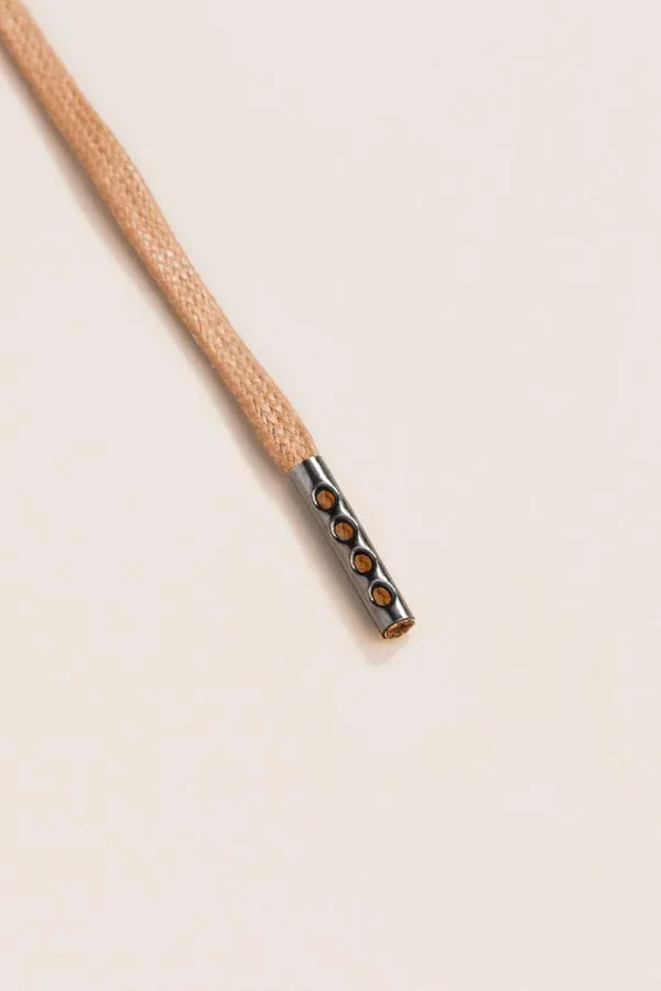 Taupe | Flat Waxed Shoelaces