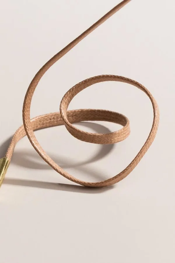 Taupe | Flat Waxed Shoelaces