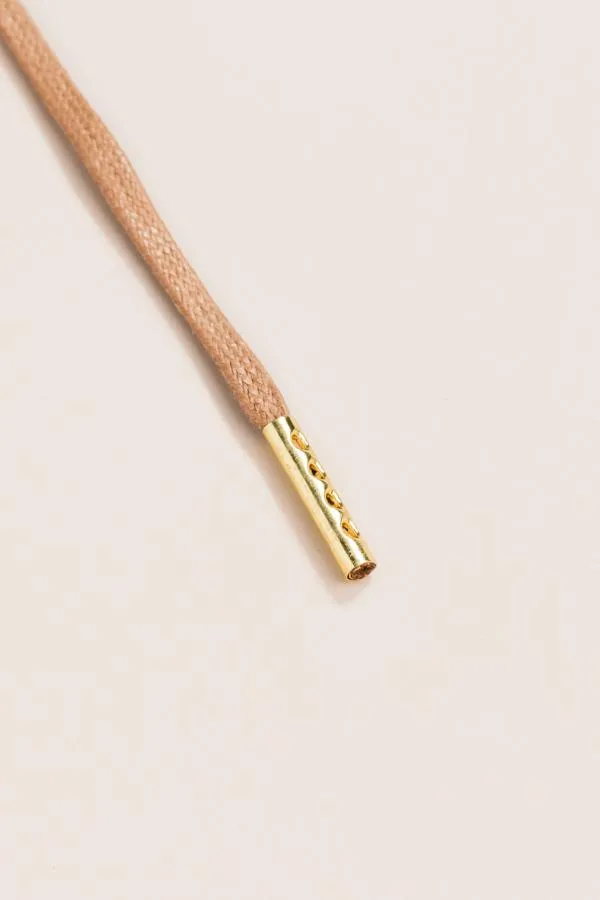 Taupe | Flat Waxed Shoelaces