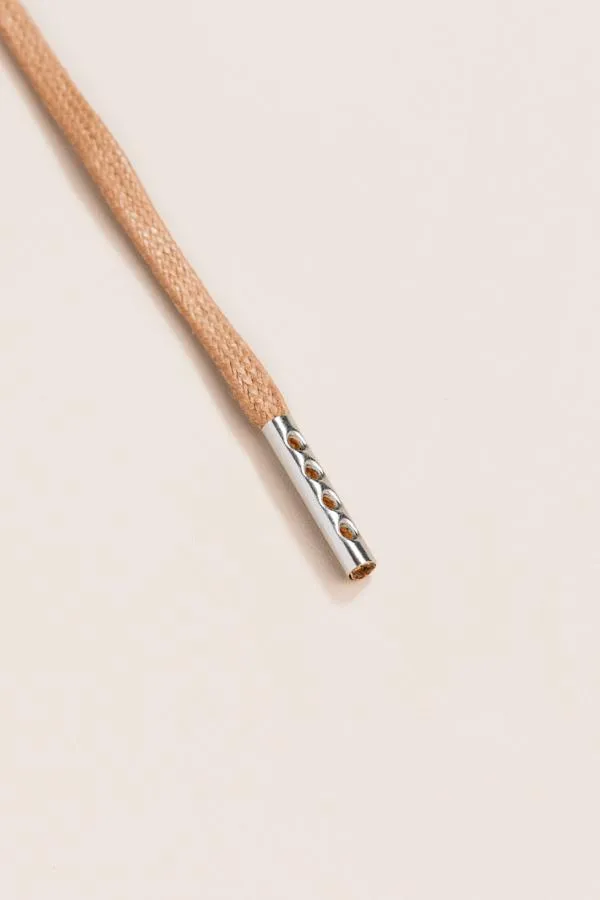 Taupe | Flat Waxed Shoelaces