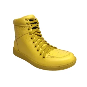 Travel Fox 900 Men's Yellow Leather High Top Sneakers 916101 111