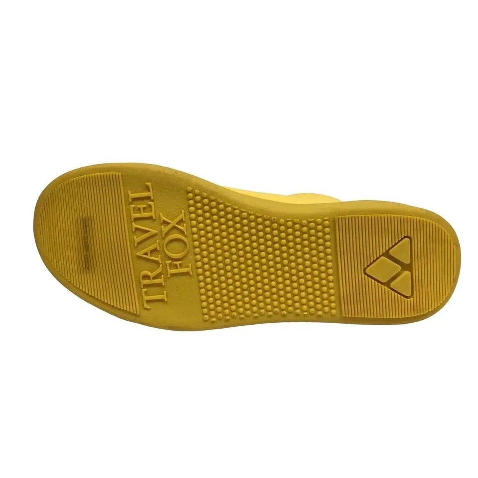 Travel Fox 900 Men's Yellow Leather High Top Sneakers 916101 111