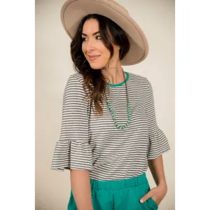 Trim Flutter Blouse