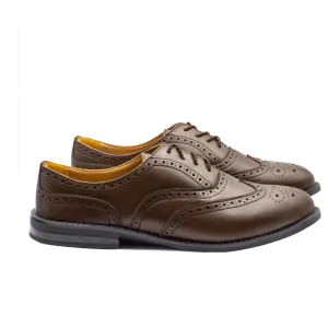 VICTORIA Wingtip Oxfords, Brown Colors (Outlet)