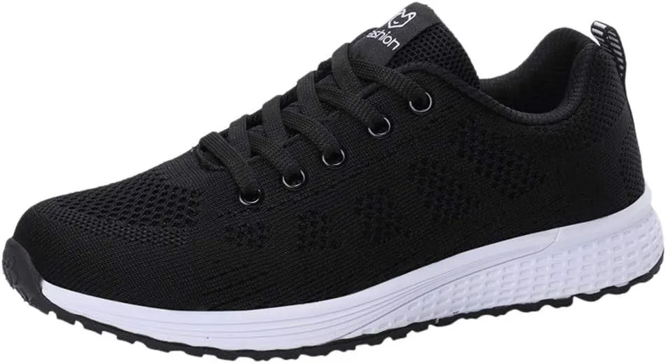 Women's Lace Up Walking Running Shoes Tennis Casual Mens Running Shoes Breathable Men Casual Dress Shoes Brown Sneakers Platform Tennis Shoe Cross Trainer Shoe