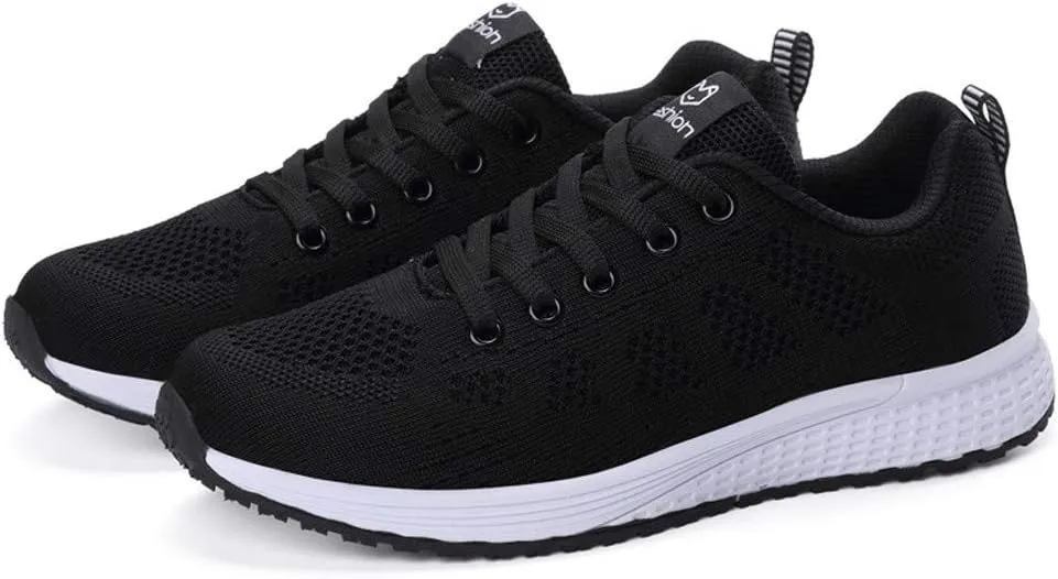 Women's Lace Up Walking Running Shoes Tennis Casual Mens Running Shoes Breathable Men Casual Dress Shoes Brown Sneakers Platform Tennis Shoe Cross Trainer Shoe