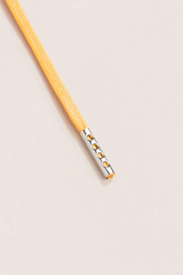Yellow | Flat Waxed Shoelaces
