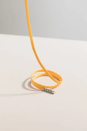 Yellow | Flat Waxed Shoelaces