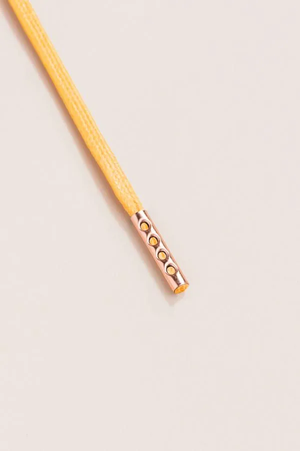 Yellow | Flat Waxed Shoelaces