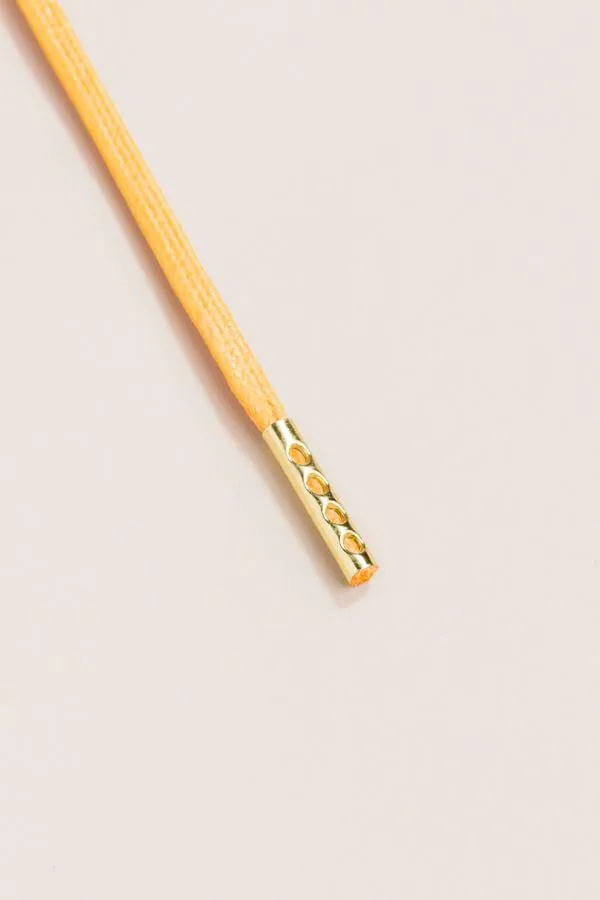 Yellow | Flat Waxed Shoelaces