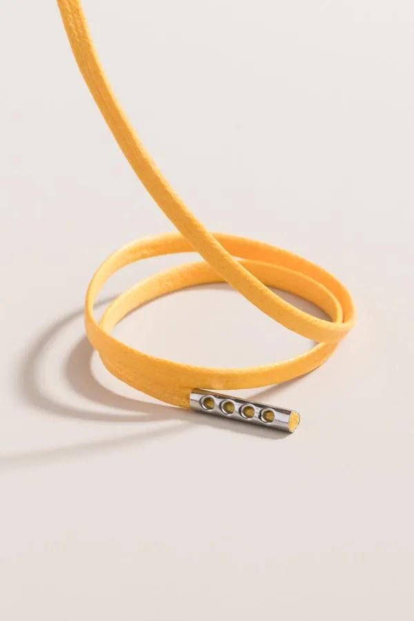 Yellow | Flat Waxed Shoelaces